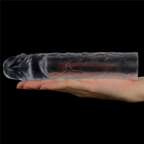 Przedłużka na penisa Lovetoy przezroczysta TPE 19 cm Lovetoy