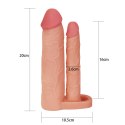 Przedłużka penisa Lovetoy z dildo analnym TPE 20.3 cm Lovetoy