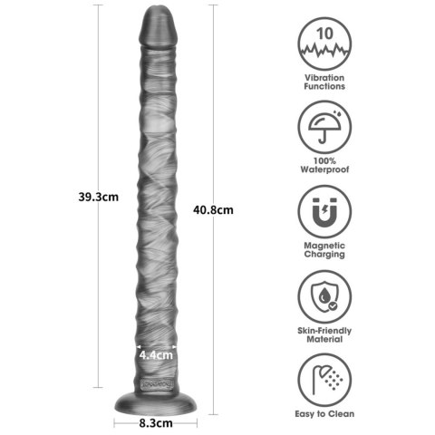 Wibrator analny Lovetoy Vibrax Slider 10 funkcji USB 41 cm Lovetoy