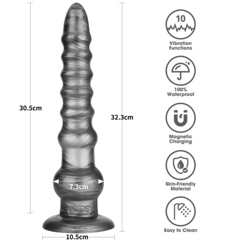Wibrator analny Lovetoy Vibrax Slider USB 32 cm Lovetoy
