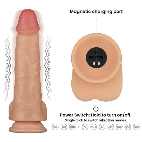 Wibrator realistyczny Power Basics Lovetoy USB 23 cm Lovetoy