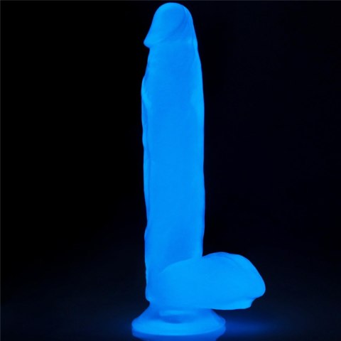 Dildo Lovetoy Lumino Play TPE świecące niebieskie 26 cm Lovetoy