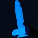 Dildo Lovetoy Lumino Play TPE świecące niebieskie 26 cm Lovetoy