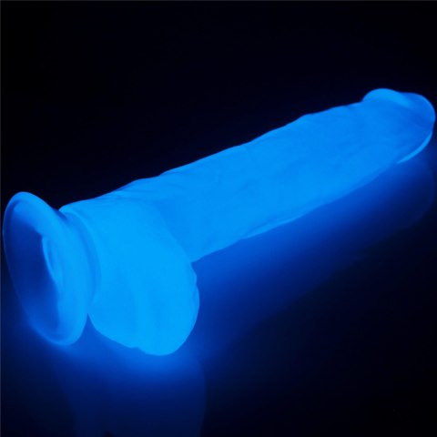 Dildo Lovetoy Lumino Play TPE świecące niebieskie 26 cm Lovetoy