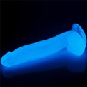 Dildo Lovetoy Lumino Play TPE świecące niebieskie 26 cm Lovetoy