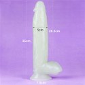 Dildo Lovetoy Lumino Play TPE świecące niebieskie 26 cm Lovetoy