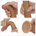 Dildo dwuwarstwowe Lovetoy platynowy silikon 18 cm Lovetoy