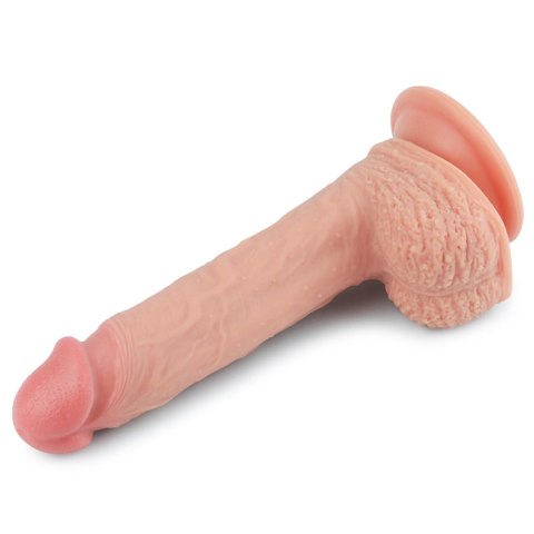 Dildo dwuwarstwowe Lovetoy platynowy silikon 21.5 cm Lovetoy