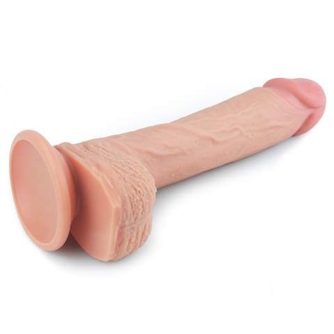 Dildo dwuwarstwowe Lovetoy platynowy silikon 21.5 cm Lovetoy