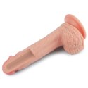 Dildo dwuwarstwowe Lovetoy platynowy silikon 21.5 cm Lovetoy