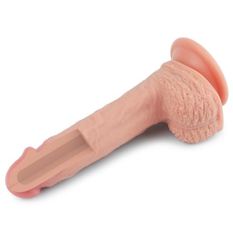 Dildo dwuwarstwowe Lovetoy platynowy silikon 21.5 cm Lovetoy