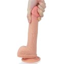 Dildo dwuwarstwowe Lovetoy platynowy silikon 21.5 cm Lovetoy