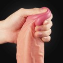 Dildo dwuwarstwowe Lovetoy platynowy silikon 25 cm Lovetoy
