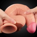 Dildo dwuwarstwowe Lovetoy platynowy silikon 25 cm Lovetoy