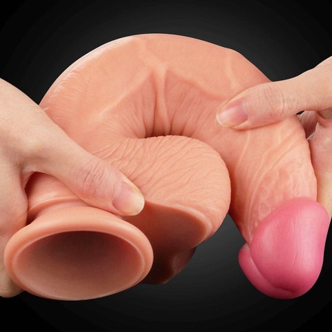 Dildo dwuwarstwowe Lovetoy platynowy silikon 25 cm Lovetoy