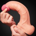 Dildo dwuwarstwowe Lovetoy platynowy silikon 25 cm Lovetoy