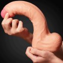 Dildo dwuwarstwowe Lovetoy platynowy silikon 28 cm Lovetoy
