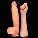 Dildo dwuwarstwowe Lovetoy platynowy silikon 30.5 cm Lovetoy