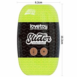 Dwustronny masturbator Lovetoy TPE brązowy 10,3 cm Lovetoy
