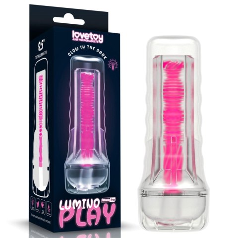 Masturbator Lumino Play Lovetoy świejący różowy 8,5 cala Lovetoy