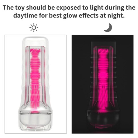 Masturbator Lumino Play Lovetoy świejący różowy 8,5 cala Lovetoy