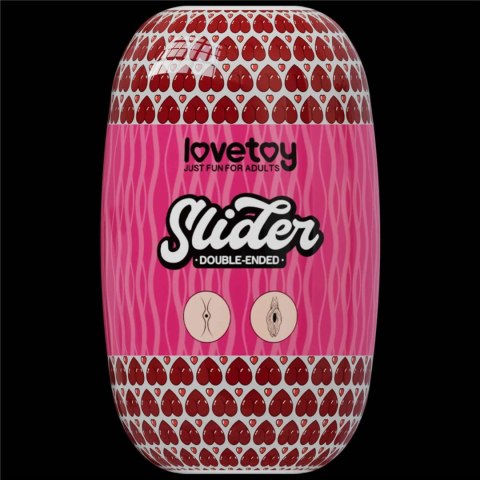 Masturbator dwustronny Lovetoy TPE cielisty 10 cm Lovetoy