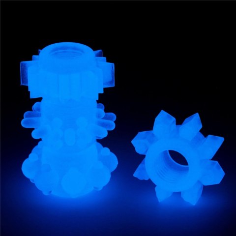 Pierścień erekcyjny Lovetoy Lumino Play niebieski 3,6 cm Lovetoy
