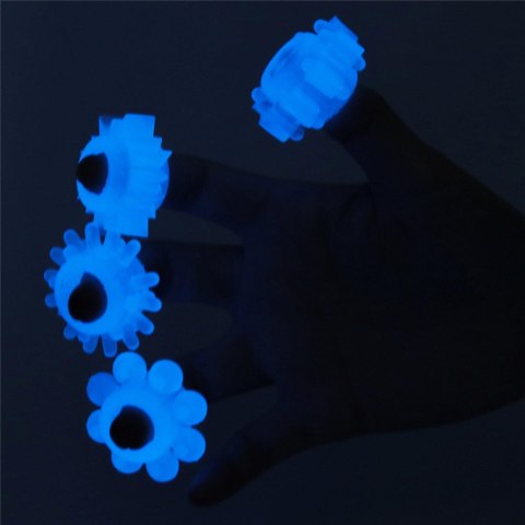 Pierścień erekcyjny Lovetoy Lumino Play niebieski 3,6 cm Lovetoy