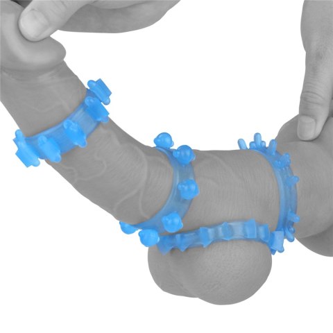 Pierścień erekcyjny Lovetoy Lumino Play niebieski 3,6 cm Lovetoy