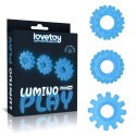 Pierścień erekcyjny Lovetoy Lumino Play niebieski świecący Lovetoy