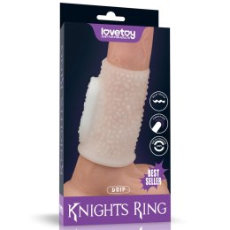Pierścień wibrujący Lovetoy Knights Ring biały Lovetoy