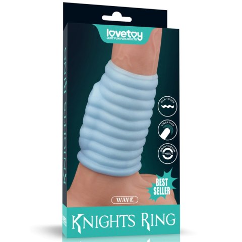 Pierścień wibrujący Lovetoy Knights niebieski CR2032 Lovetoy