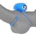 Pierścień wibrujący Lovetoy Lumino Play niebieski TPE Lovetoy