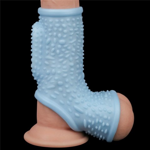Wibrujący pierścień Lovetoy z mankietem na mosznę TPE Lovetoy