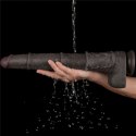 Dildo dwuwarstwowe Lovetoy giętkie czarne 40 cm Lovetoy