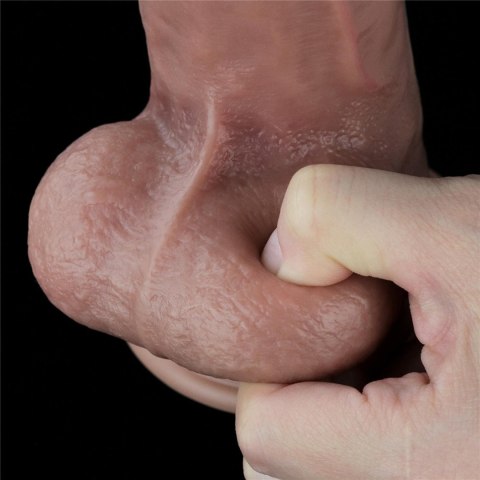 Dildo dwuwarstwowe Lovetoy platynowy silikon 26.5 cm Lovetoy