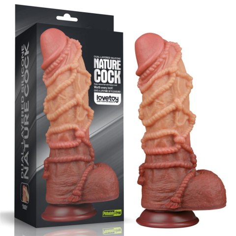 Dildo dwuwarstwowe Lovetoy silikon platynowy 26 cm Lovetoy