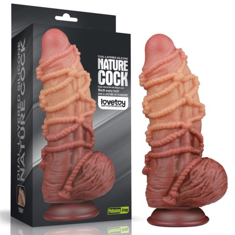 Dildo dwuwarstwowe Lovetoy silikonowe 24 cm Lovetoy