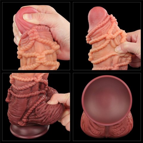 Dildo dwuwarstwowe Lovetoy silikonowe 24 cm Lovetoy