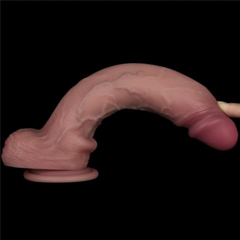 Dildo wibrujące Lovetoy Sliding Skin Pro II silikonowe 25 cm USB Lovetoy