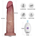 Dildo wibrujące Lovetoy Sliding Skin Pro II silikonowe z pilotem 23 cm Lovetoy