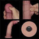 Dildo wibrujące Lovetoy Sliding Skin Pro II silikonowe z pilotem 23 cm Lovetoy