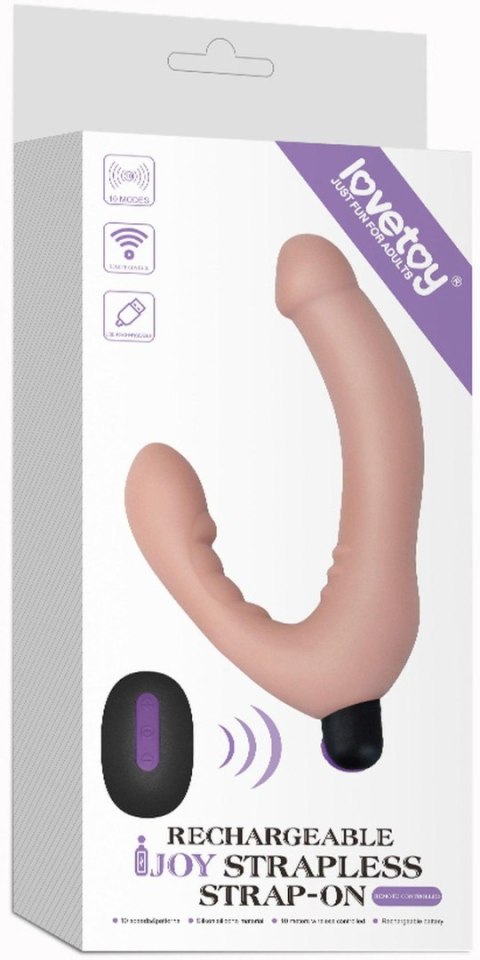 Strap on bez szelek Ijoy silikonowy z wibracją USB Lovetoy Lovetoy