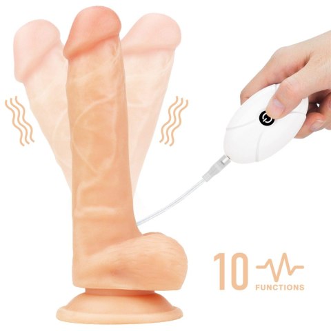 Strap on wibrujący Lovetoy TPE 7,5 cala Lovetoy