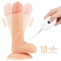 Strapon wibrujący Lovetoy TPE 18 cm Lovetoy