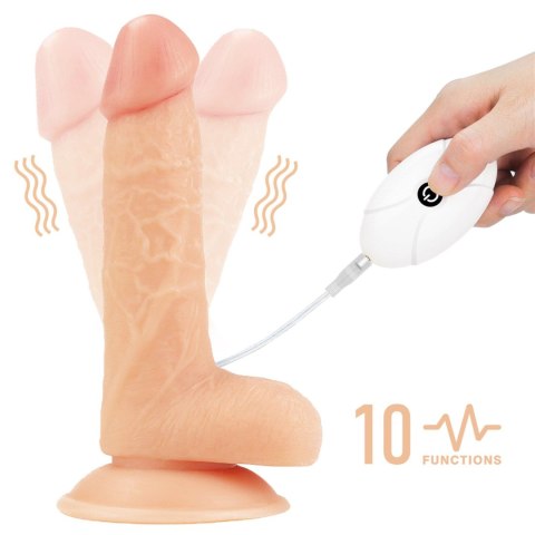 Strapon wibrujący Lovetoy TPE 18 cm Lovetoy
