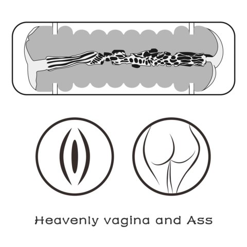 Dwustronny masturbator Lovetoy Virgin Skin TPE 22 cm Lovetoy