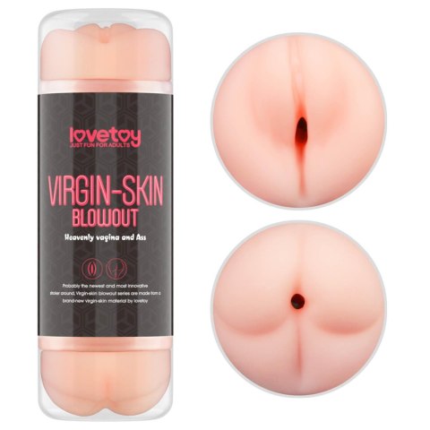 Dwustronny masturbator Lovetoy Virgin Skin TPE 22 cm Lovetoy