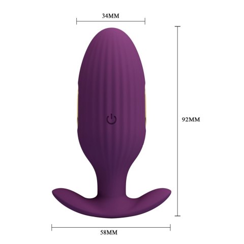 PRETTY LOVE - Jefferson, 12 vibration functions 3 electric shock functions Mobile APP Long-distance Control Pretty Love