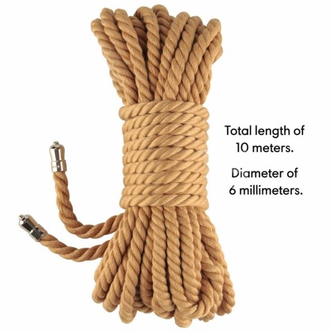 Sznur bondage Lovetoy Natural Knot konopny 10 m Lovetoy